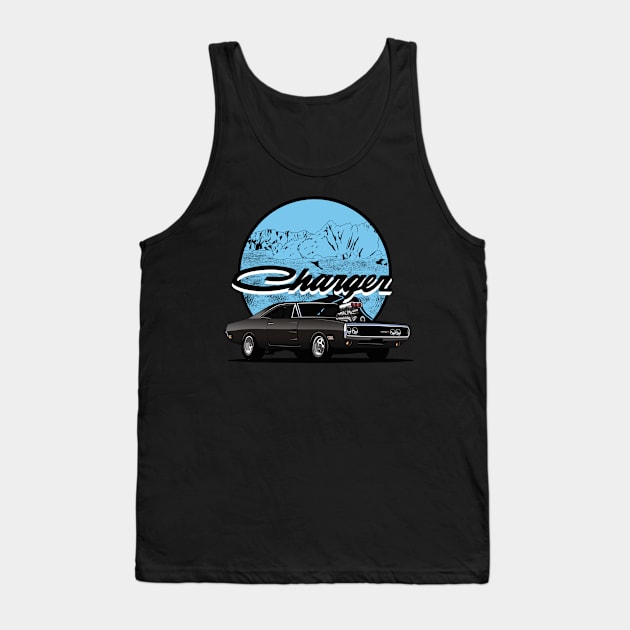 Dodge Charger 1969 Tank Top by Aiqkids Design